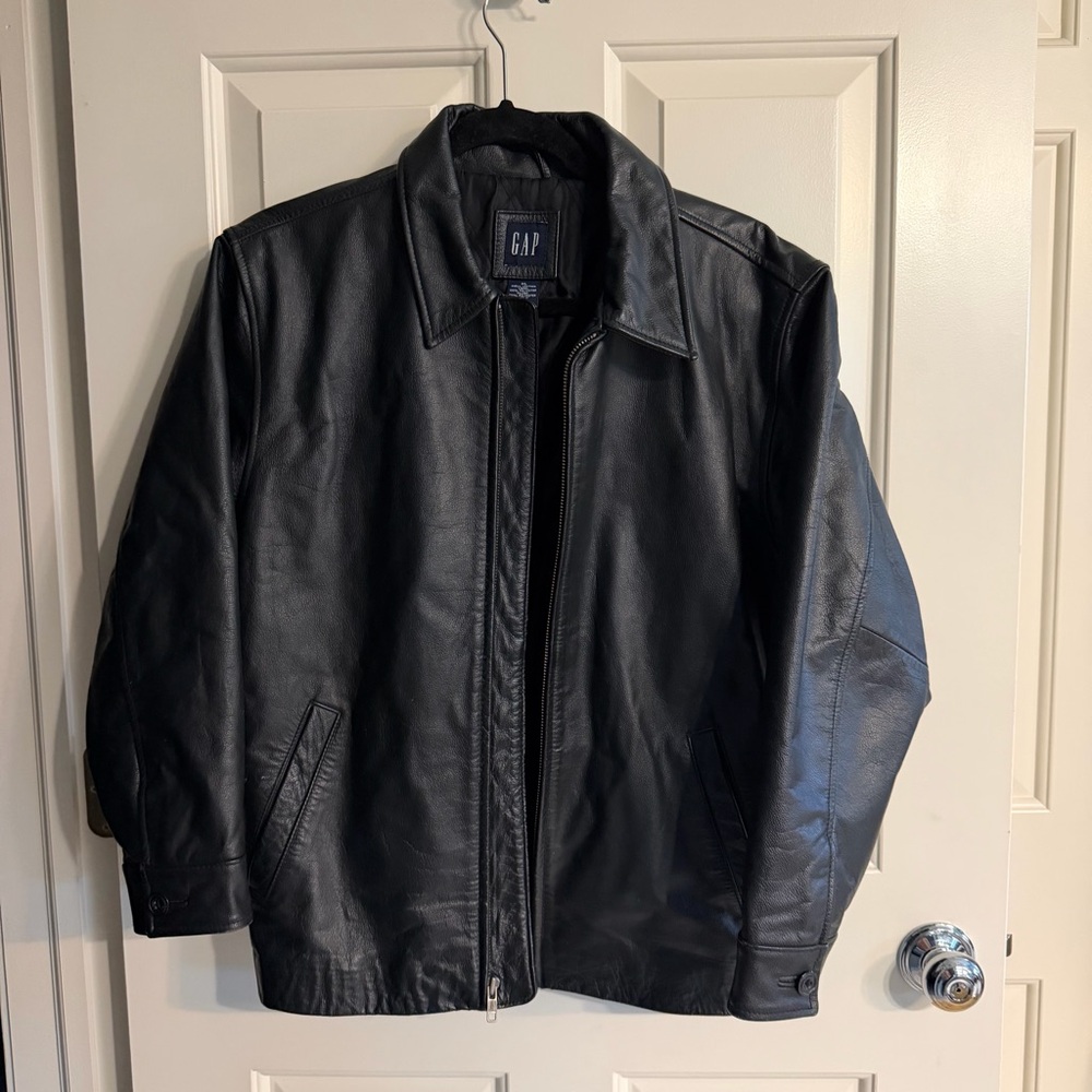 GAP Women’s Black Leather Jacket